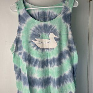 Southern Marsh Tank - Tie-Dye Green & Blue